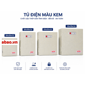 Tủ điện màu kem