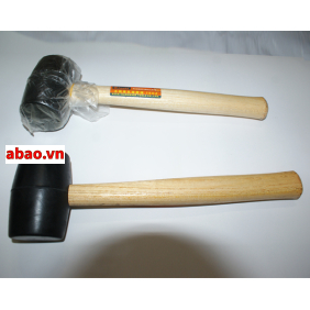 Búa cao su cán gỗ