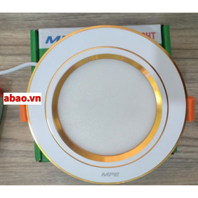 Đèn âm trần 9W viền màu
