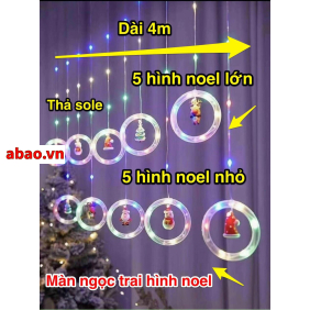 Led dây màn ngọc trai hình noel