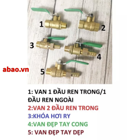 Van hơi Khóa hơi ren 13mm