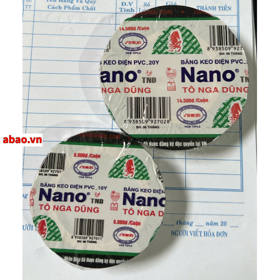 Băng keo điện đen 10Y 20Y NaNo 