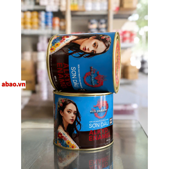 Sơn dầu Alkyd Enamel Rồng Đỏ 800ml