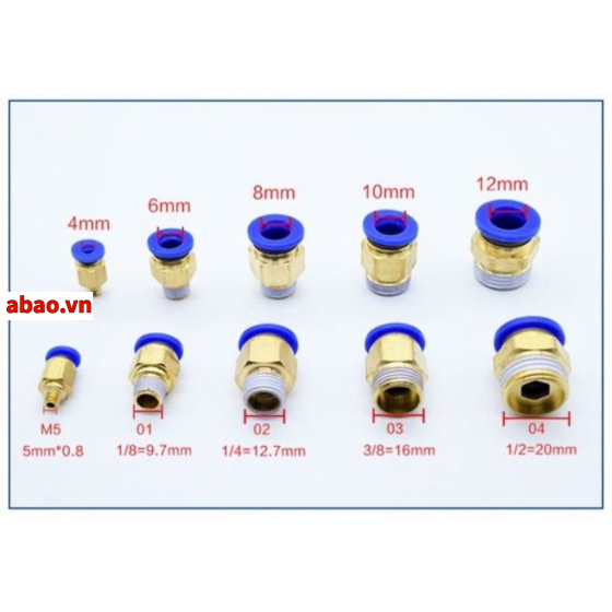 Nối thẳng có ren RN và RT