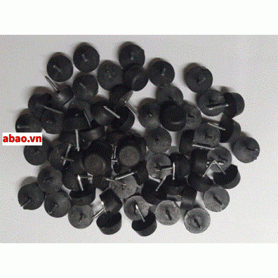 Đế đinh nhựa 21x17x4.8mm màu đen