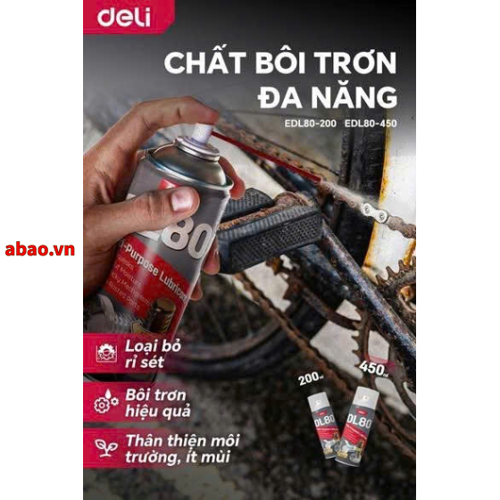 Xịt chống gỉ đa năng 200ml và 400ml EDL80