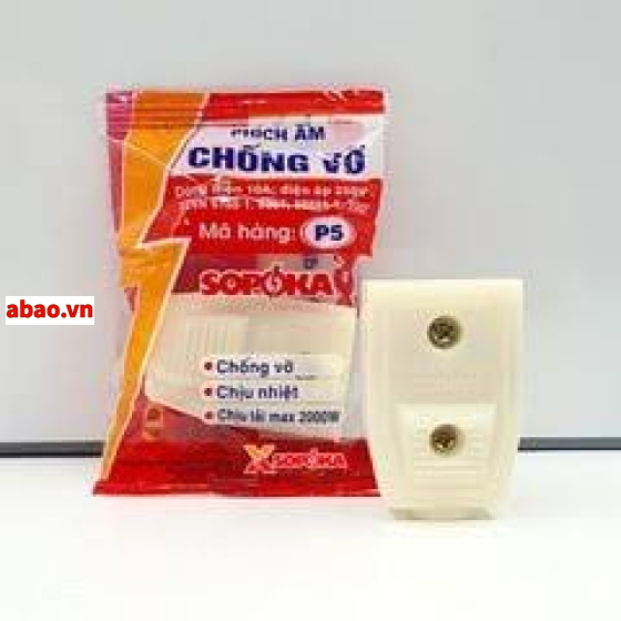 Phích cắm chân dẹt chống vỡ P2 Sopoka