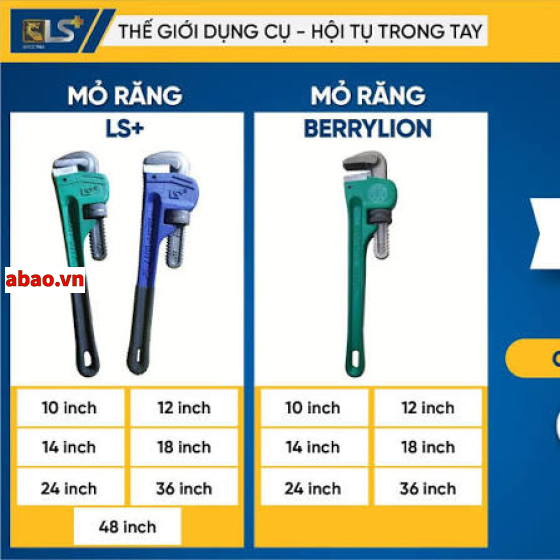 Mỏ lết răng LS+
