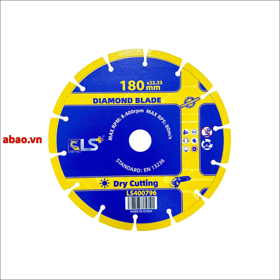 Lưỡi cắt gạch 180mm khô LS+