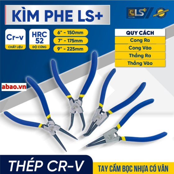 Kìm phe thẳng 7in LS+