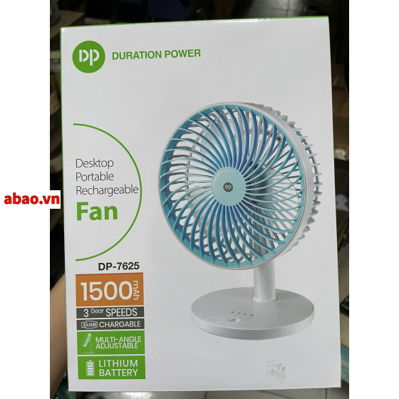 Quạt sạc tích điện DP 7625